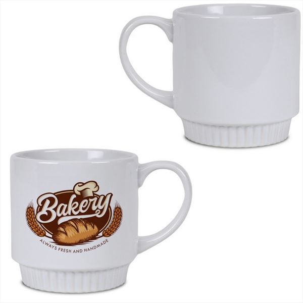 DX9046 16 Oz. The Stacker Ceramic Mug With Full Color Custom Imprint